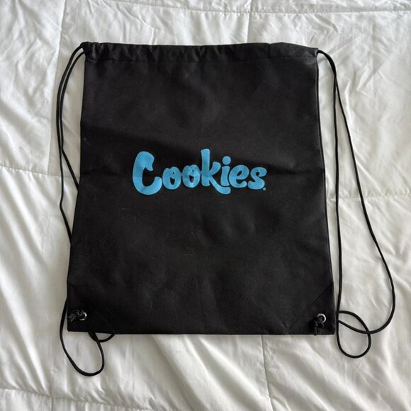 Black and blue Cookies drawstring bag | skater stoner backpack - Picture 1 of 2